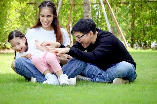 Family In Yard